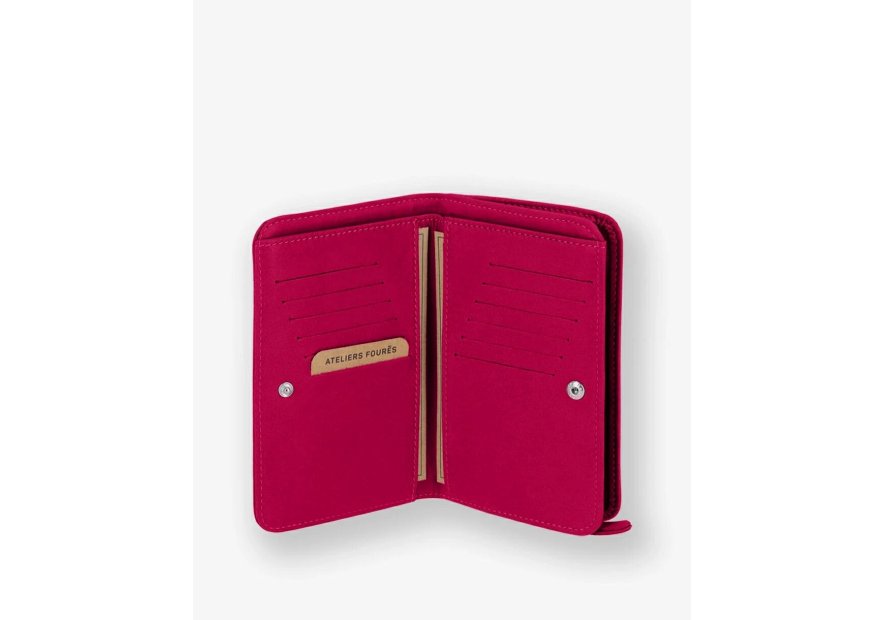 Les Ateliers Foures B63 - CUIR DE VACHETTE - HIBISCU portefeuille femme baroudeuse nereides Portefeuille Homme