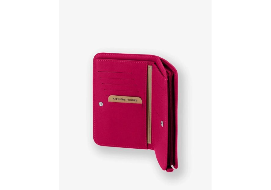 Les Ateliers Foures B63 - CUIR DE VACHETTE - HIBISCU portefeuille femme baroudeuse nereides Portefeuille Homme