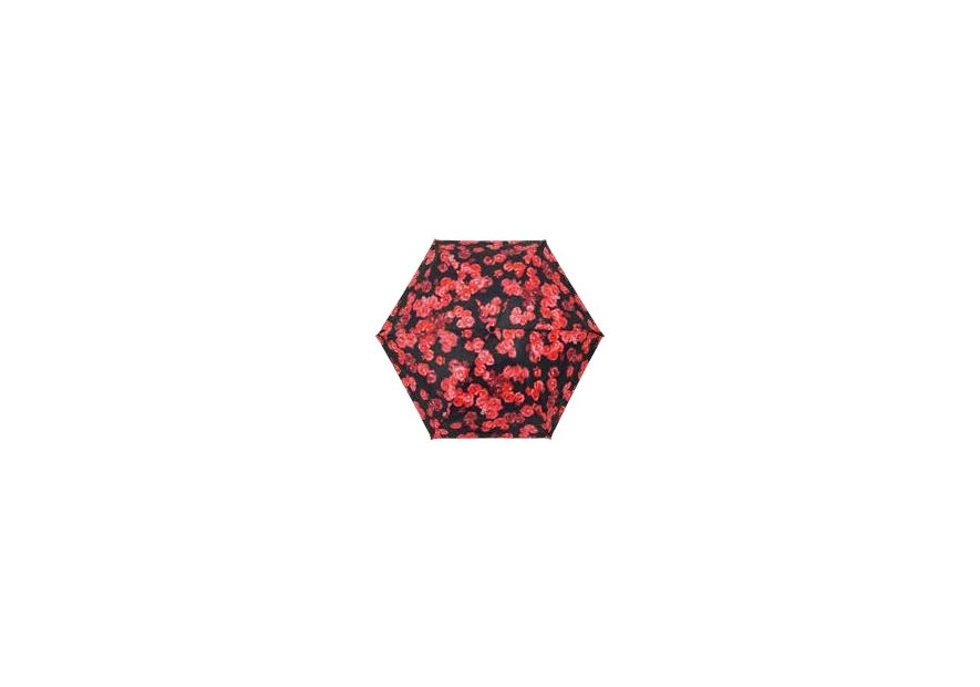 Guy De Jean GDJ 3028 - POLYESTER - NOIR/ROUG parapluie micro imprimé Accessoires