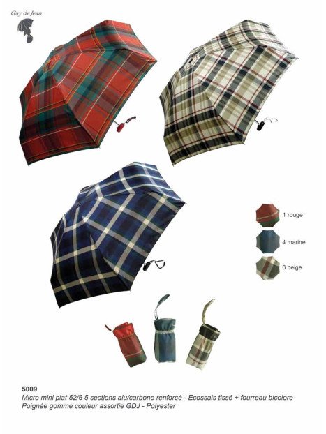 Guy De Jean GDJ 5009 - POLYESTER - ECOSSAIS  parapluie mini pliant Parapluies