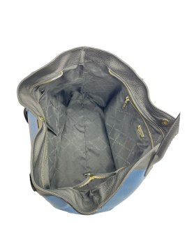 vison'a 23103 - CUIR DE VACHETTE - JEANS sac cabas grand modèle visiona Sac business