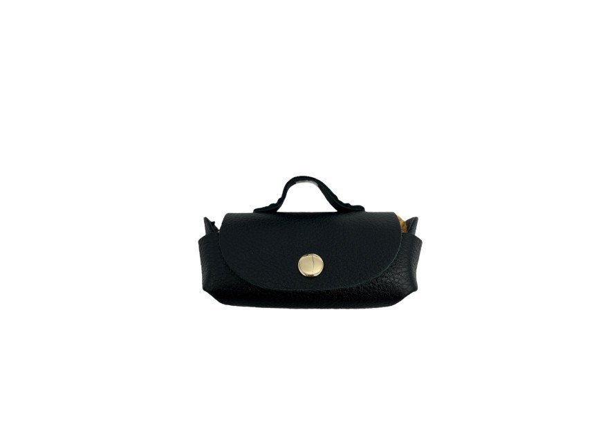 vison'a 006 - CUIR DE VACHETTE - NOIR visona'- california- porte clés Porte-clés