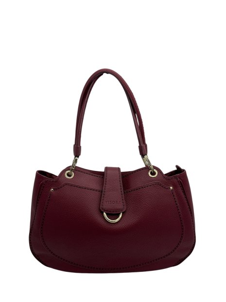 vison'a 23502 - CUIR DE VACHETTE - VINO. visona- california- trotteur sacs-a-mains