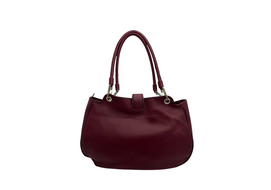 vison'a 23502 - CUIR DE VACHETTE - VINO. visona- california- trotteur Sac business