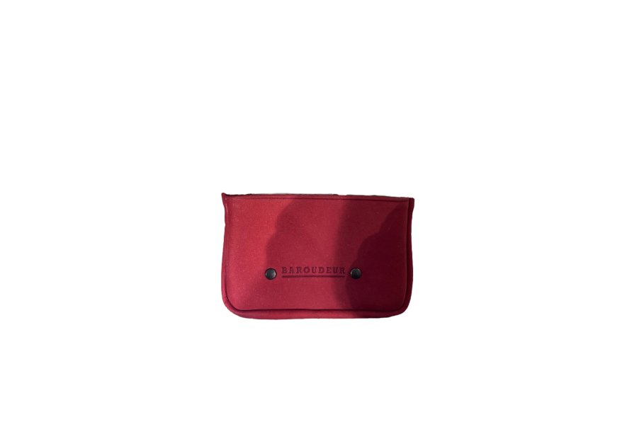 Les Ateliers Foures 9104 - CUIR DE VACHETTE - ROUGE porte-monnaie zip plat avec compartiment carte Porte-monnaie