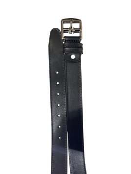 Les Ateliers Foures 518330 - CUIR DE VACHETTE - NOIR les ateliers foures-ceinture-doublée piquée-518330 Ceintures