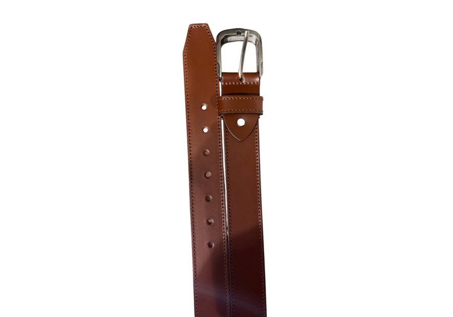 Les Ateliers Foures 50606 - CUIR DE VACHETTE - COGNA fourès-croupon 50606-ceinture homme Ceintures