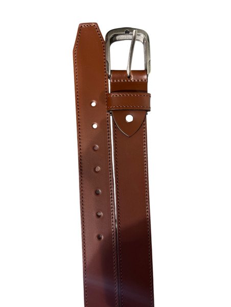 Les Ateliers Foures 50606 - CUIR DE VACHETTE - COGNA fourès-croupon 50606-ceinture homme Ceintures