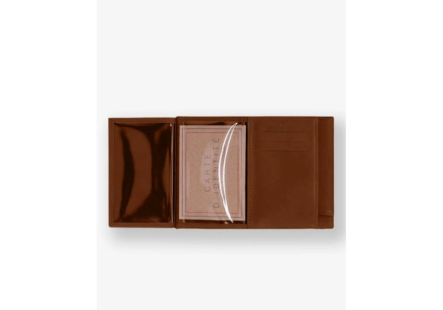 Les Ateliers Foures 954 - CUIR DE VACHETTE - FAUVE portefeuille achille double fourès Portefeuille Homme