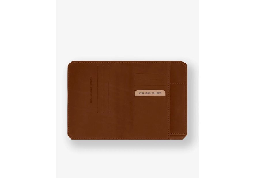 Les Ateliers Foures 9151 - CUIR DE VACHETTE - FAUVE Portefeuille/Porte-cartes Portefeuilles
