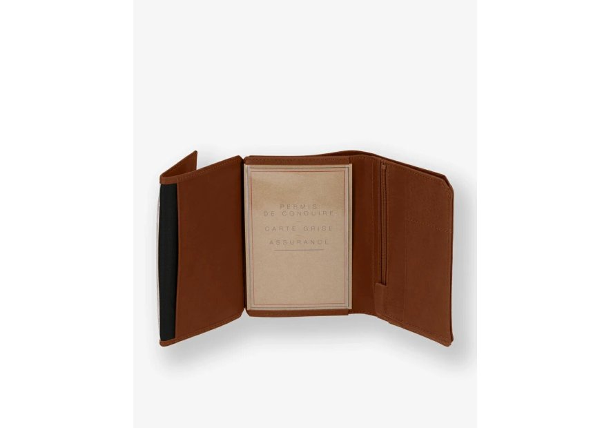 Les Ateliers Foures 9151 - CUIR DE VACHETTE - FAUVE Portefeuille/Porte-cartes Portefeuilles
