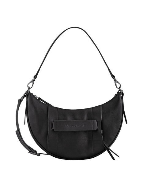 Longchamp 10292HCV - CUIR DE VEAU - NOIR - hobo porté travers s Sac business