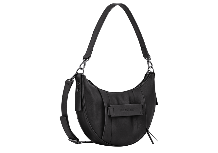 Longchamp 10292HCV - CUIR DE VEAU - NOIR - hobo porté travers s Sac business