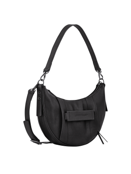 Longchamp 10292HCV - CUIR DE VEAU - NOIR - hobo porté travers s Sac business