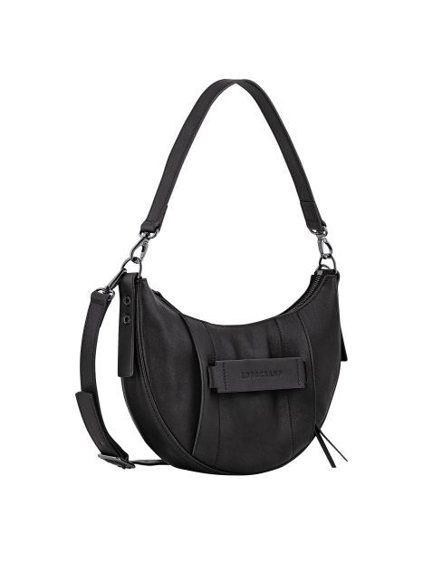 Longchamp 10292HCV - CUIR DE VEAU - NOIR - hobo porté travers s Sac business