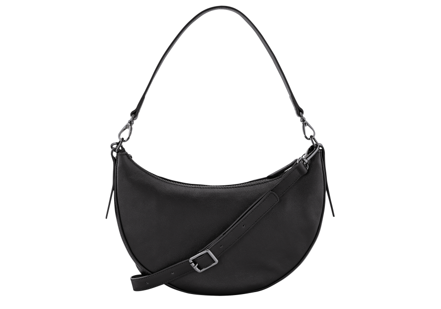 Longchamp 10292HCV - CUIR DE VEAU - NOIR - hobo porté travers s Sac business