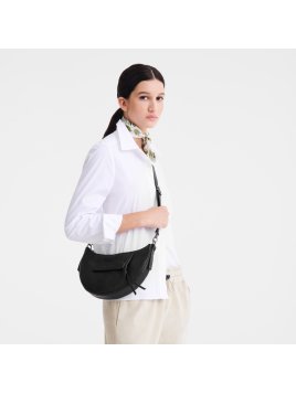 Longchamp 10292HCV - CUIR DE VEAU - NOIR - hobo porté travers s Sac business