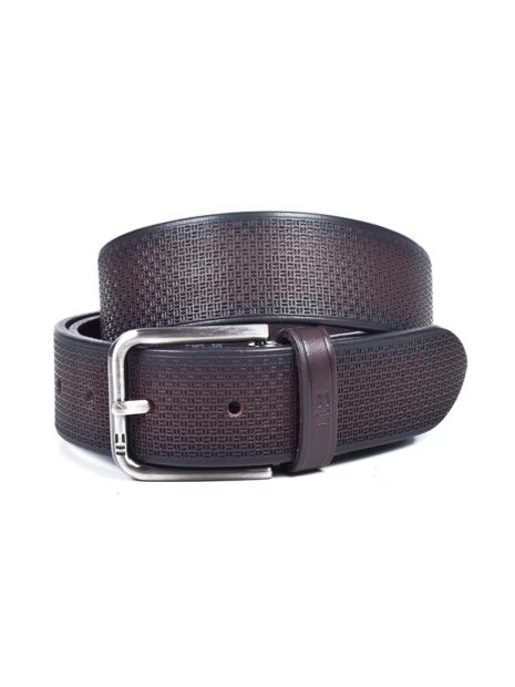 Miguel Bellido 000345 - CUIR DE VACHETTE - MARR ceinture homme 35mm strié ceintures