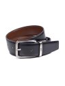 Miguel Bellido 000430 - CUIR DE VACHETTE - NOIR ceintures réversible 30mm cuir lisse ceintures
