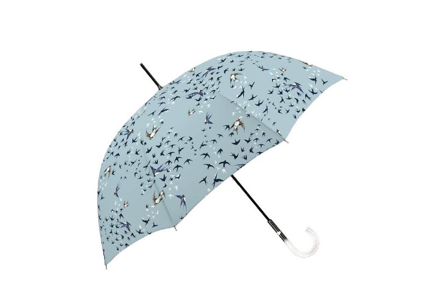 Maison Pierre Vaux VX 5813 - POLYESTER - CIEL parapluie canne hirondelles vaux Petite maroquinerie