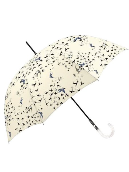 Maison Pierre Vaux VX 5813 - POLYESTER - CRÈME parapluie canne hirondelles vaux Petite maroquinerie