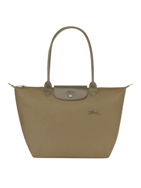 Longchamp 1899919 - POLYESTER 600D RECYCLÉ sac shopping l pliage green format a4 sac-a-main-shopping-toile-ou-cuir