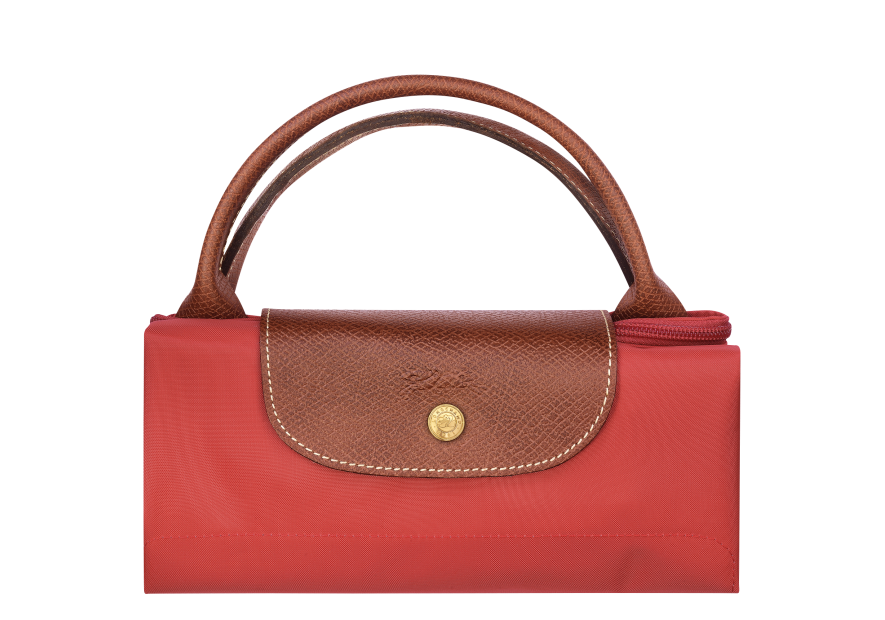 Longchamp 1625089 - NYLON ET CUIR - TOMATE sac de voyage m le pliage original Sacs de voyage