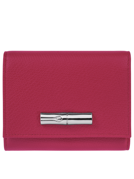 Longchamp 30021HFP - CUIR DE VACHETTE - BE portefeuille compact longchamp roseau Portefeuilles