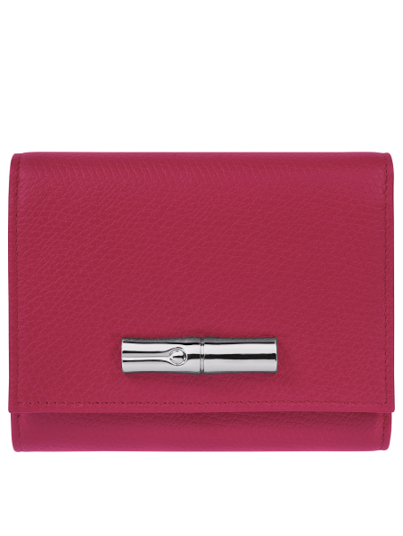 Longchamp 30021HFP - CUIR DE VACHETTE - BE portefeuille compact longchamp roseau Portefeuilles