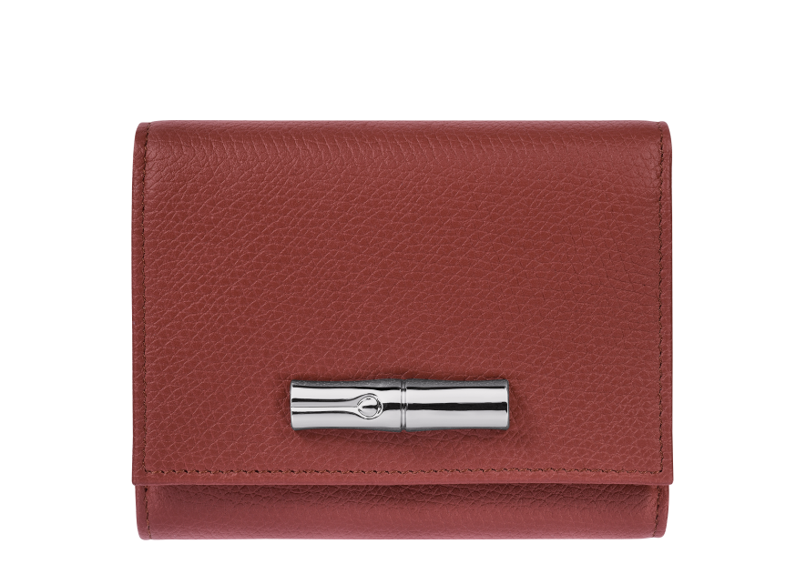 Longchamp 30021HFP - CUIR DE VACHETTE - CH portefeuille compact longchamp roseau Portefeuilles