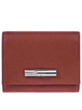 Longchamp 30021HFP - CUIR DE VACHETTE - CH portefeuille compact longchamp roseau Portefeuilles