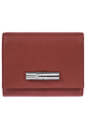 Longchamp 30021HFP - CUIR DE VACHETTE - CH portefeuille compact longchamp roseau pmpb