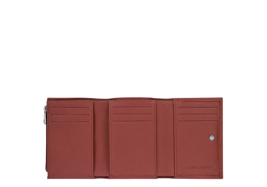 Longchamp 30021HFP - CUIR DE VACHETTE - CH portefeuille compact longchamp roseau Portefeuilles