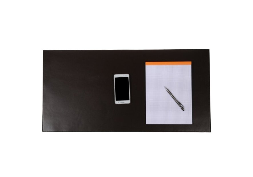 Frandi 021.03 - CUIR DE VACHETTE - NOIR sous main de bureau grand format Accessoires