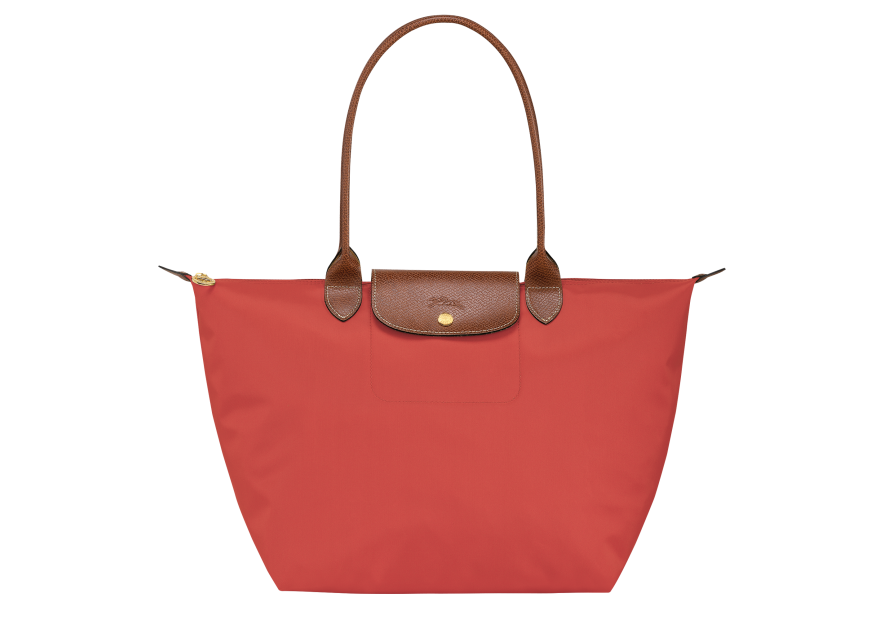 Longchamp 2605089 - NYLON ET CUIR - TOMATE sac cabas m le pliage n'est pas format a4 Sac business