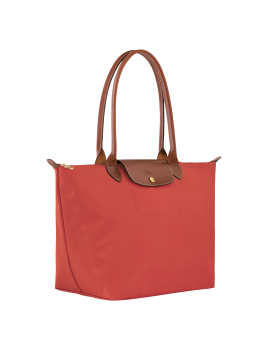 Longchamp 2605089 - NYLON ET CUIR - TOMATE sac cabas m le pliage n'est pas format a4 shopping