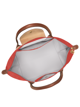 Longchamp 2605089 - NYLON ET CUIR - TOMATE sac cabas m le pliage n'est pas format a4 shopping