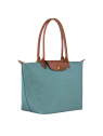 Longchamp 1899089 - NYLON ET CUIR - EUCALY sac cabas l le pliage original format étudiant sac-a-main-shopping-toile-ou-cuir