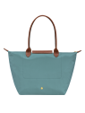 Longchamp 1899089 - NYLON ET CUIR - EUCALY sac cabas l le pliage original format étudiant sac-a-main-shopping-toile-ou-cuir