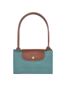Longchamp 1899089 - NYLON ET CUIR - EUCALY sac cabas l le pliage original format étudiant sac-a-main-shopping-toile-ou-cuir