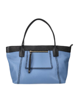 vison'a 23103 - CUIR DE VACHETTE - JEANS sac cabas grand modèle visiona Sac business