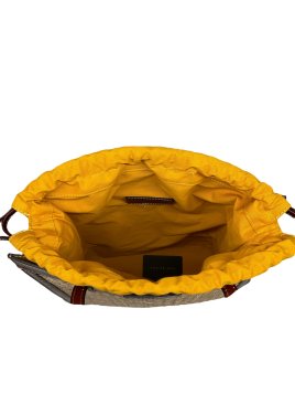 the bridge 041305AP - PAILLE/CUIR - MARRON  shopping haut mirra the bridge Sac business