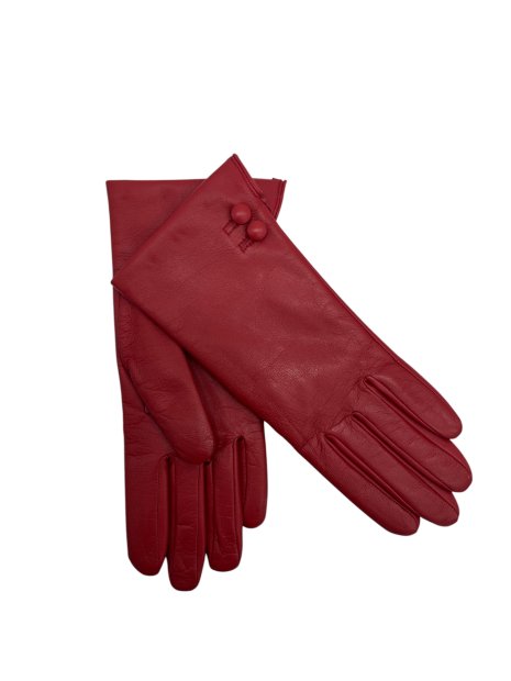 Poujade P26DC - CUIR D'AGNEAU - ROUGE HE poujade-2 boutons-gants femme gants-femme