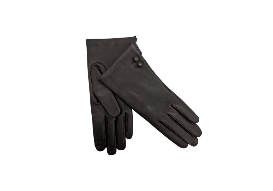 Poujade P26DC - CUIR D'AGNEAU - MARRO poujade-2 boutons-gants femme Gants