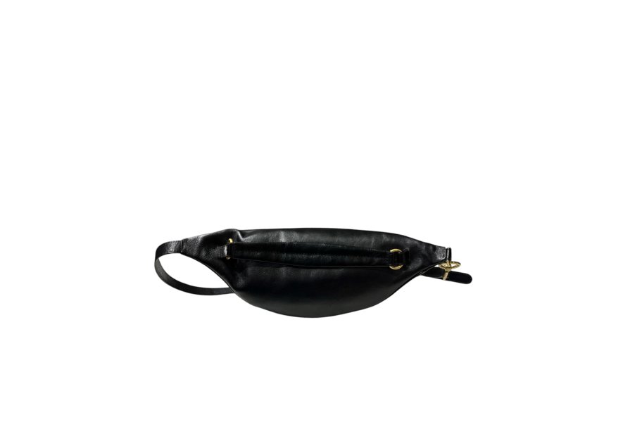 the bridge 042204 - CUIR DE VACHETTE - NOIR banane flavie Sac business