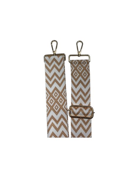 MIA & JOY B2 - POLYESTER - CAMEL CHEVRONS bandoulière en toile Accessoires