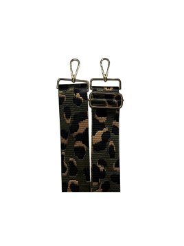 MIA & JOY B2 - POLYESTER - LEOPARD KAKI bandoulière en toile Accessoires