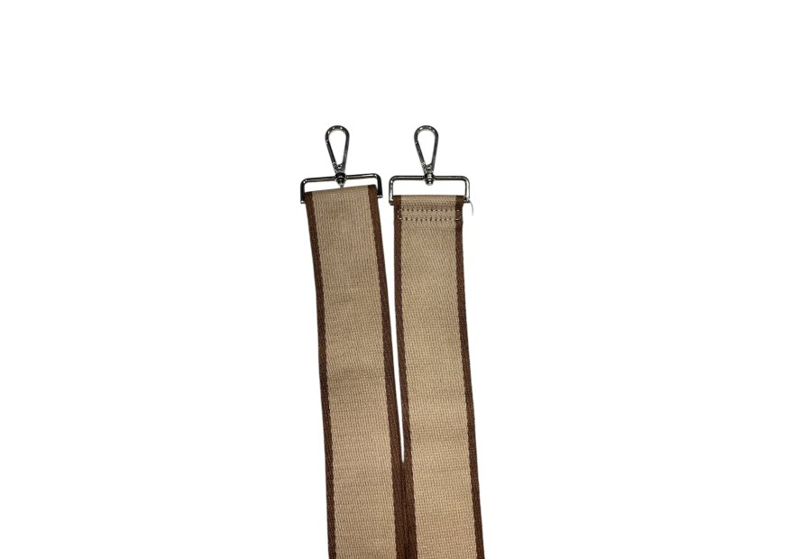 MIA & JOY B2 - POLYESTER - BEIGE/ARGENT bandoulière en toile Accessoires