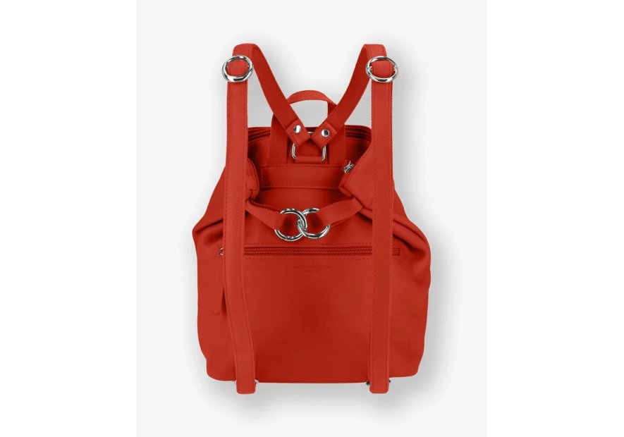 Les Ateliers Foures B417 - CUIR DE VACHETTE - ORANGE sac à dos sécurisé s avec attache fixation Sacs à mains