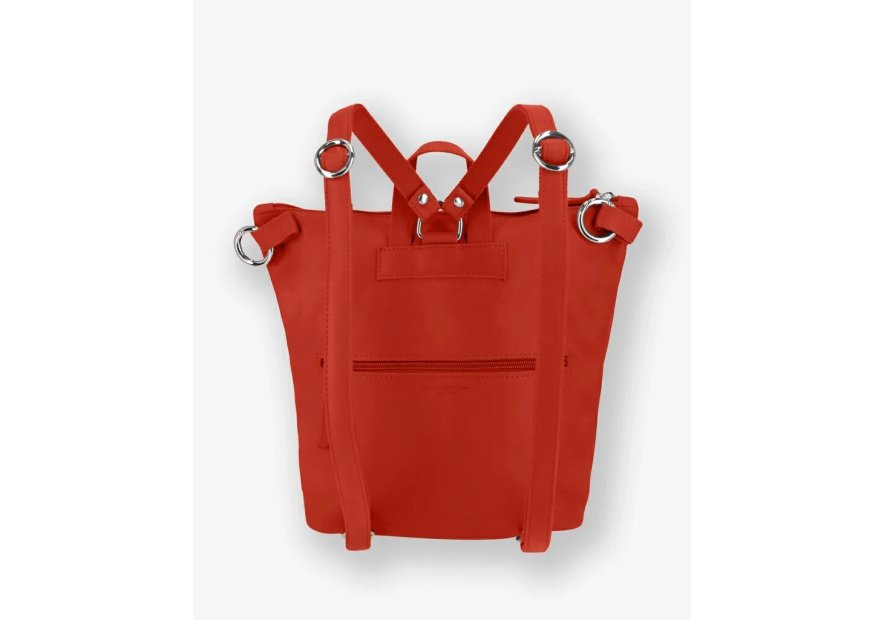 Les Ateliers Foures B417 - CUIR DE VACHETTE - ORANGE sac à dos sécurisé s avec attache fixation Sacs à mains